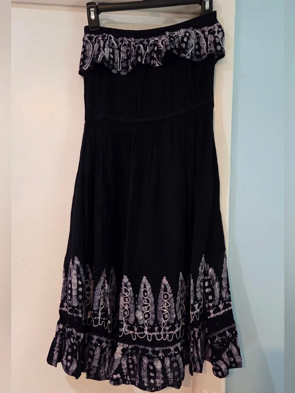Belize Women's Navy Blue Strapless Coverup, Free Size O/S